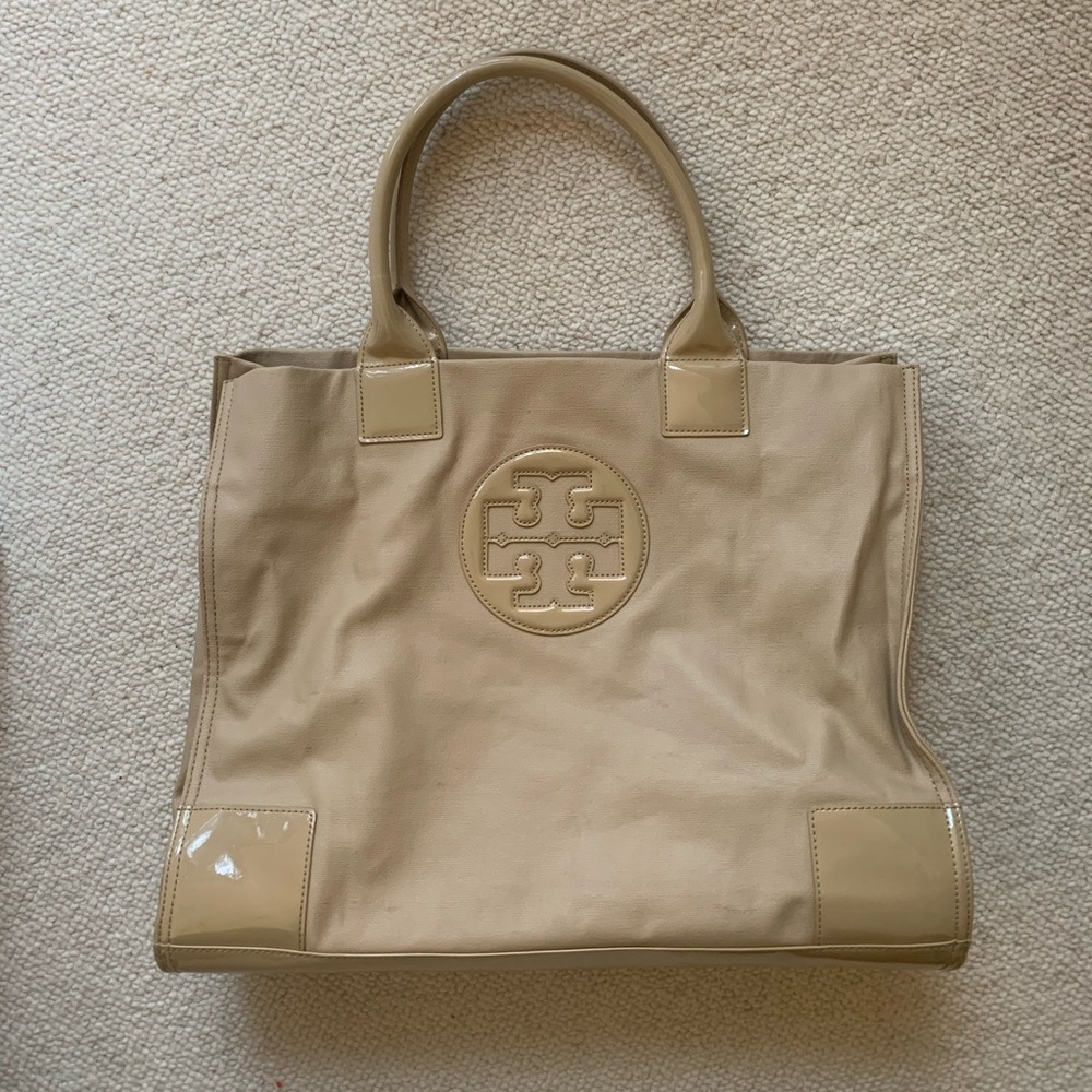 Tory Burch Ella Tote Large in Beige